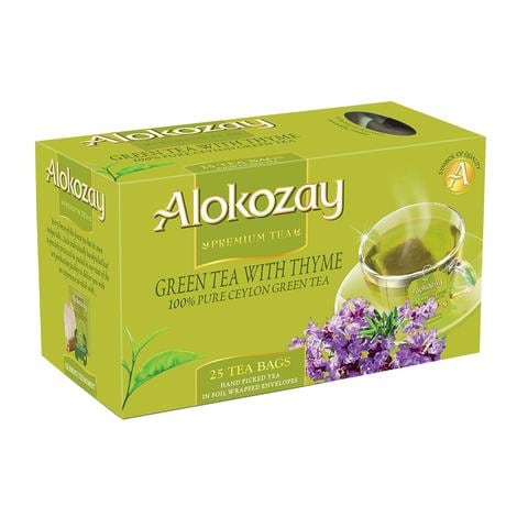 Alokozay Green Tea with Thyme Tea 25 Tea Bags