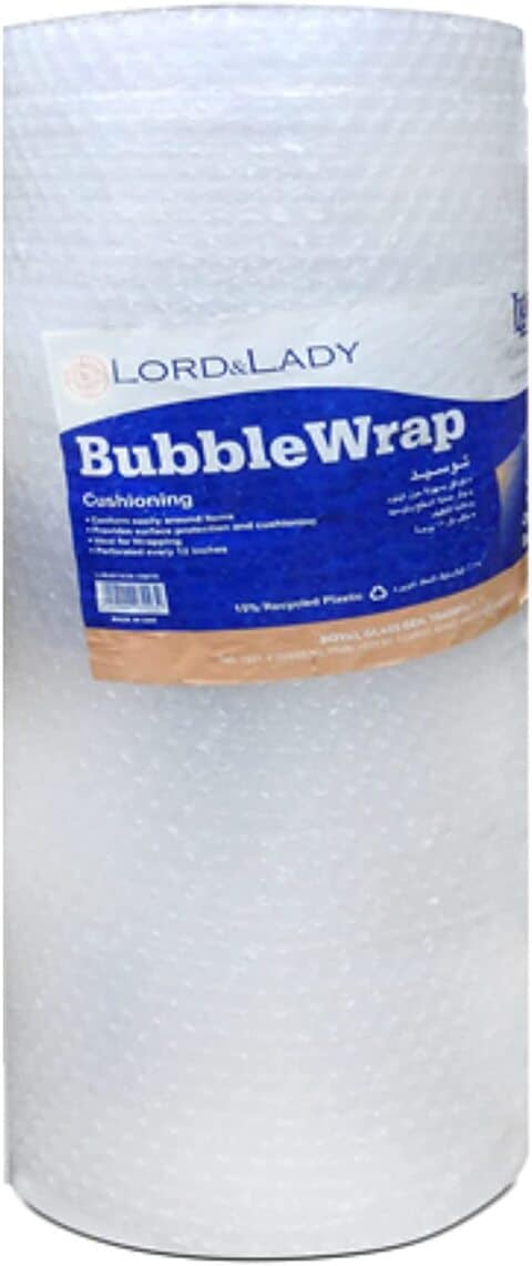 Generic L&amp;L Bubble Cushion Wrap For Packing Bubble Wrap Clear Packing, Clear Packing Supplies For Moving (75 cmx10m)