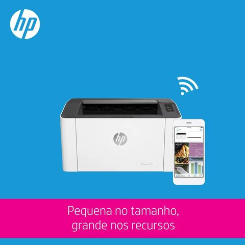 HP Laser 107w Wireless Office Printer - White