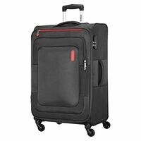 American Tourister Duncan 4 Wheel Soft Casing Spinner Luggage Trolley 68cm Black