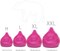Luxe Decora PVC Bean Bag Cover Only (Medium, Pink)