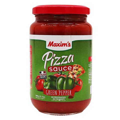 Maxim&#39;s Pizza Sauce Green Pepper 360 Gram