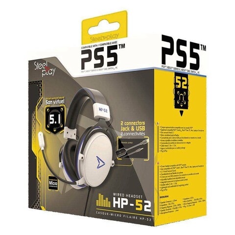 Steelplay Supra Auricular Wired Over-Ear Gaming Headset Black HP-51