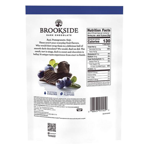 Brookside Acai And Blueberry Dark Chocolate 198g