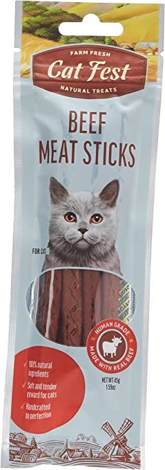 Buy Cat Fest Meat Sticks Beef 45g Online Shop Pet Supplies on