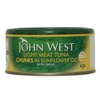 Buy John West Light Meat Tuna Chunks In Sunflower Oil With Brine 170g in UAE