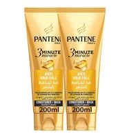 Pantene Pro-V 3 Minute Miracle Anti-Hair Fall Conditioner With Mask 200ml Pack of 2