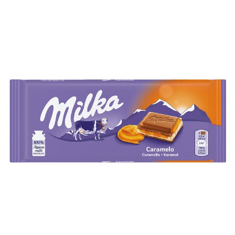 بار شوكولاتة كراميل من ميلكا - 100 جم