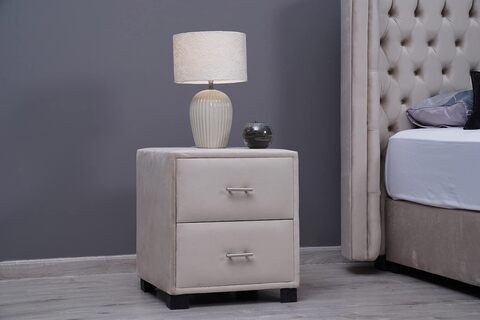 Nightstand beige deals