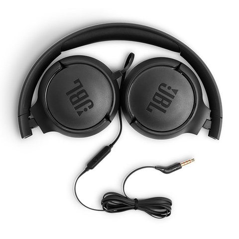 Buy JBL Tune 500 On Ear Wired Black Online - Shop Smartphones, Tablets & Wearables on Carrefour Saudi Arabia