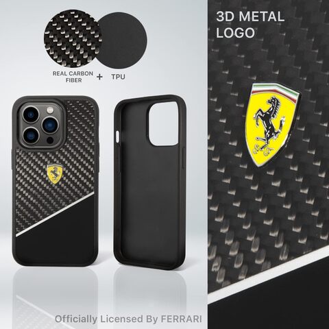 Buy CG Mobile Ferrari Bimaterial Carbon Case Polycarbonate