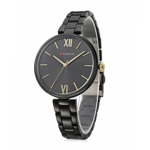 Curren stainless steel on sale black water resistant