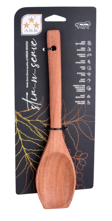 ARK 10 Inch Cut Square Wooden Spoon