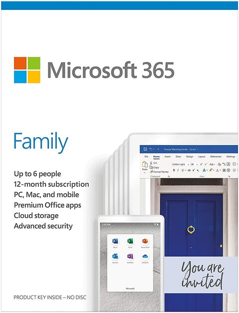 Buy Microsoft 365 Family - for PC, Mac, iOS and Android, English ...