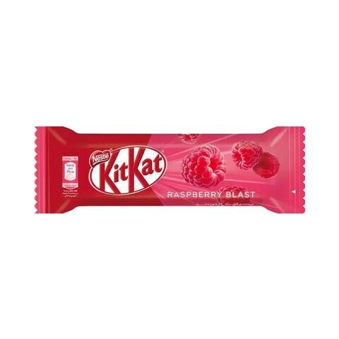 Nestle Kit Kat Chocolate Two Fingers With Raspberry Blast 19.5 Gram 18 Pieces