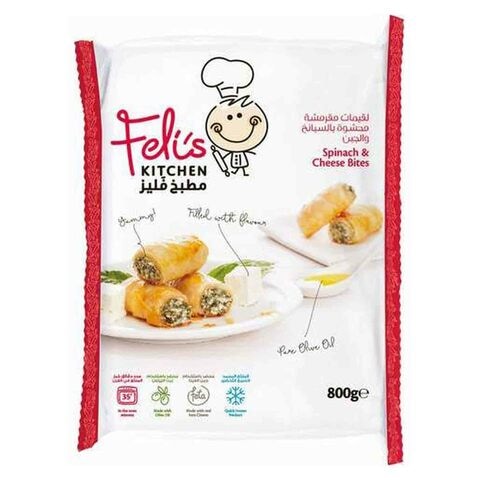 Felis Kitchen Spinach And Cheese Bites 800g