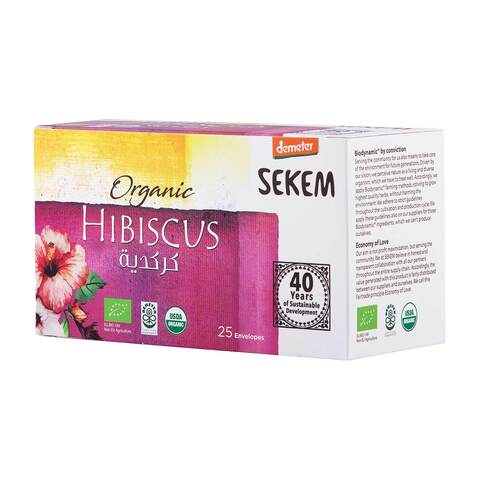 Sekem Organic Hibiscus Tea 25 Envelopes