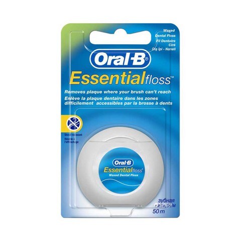 OralB Essential Waxed Mint Dental Floss 50M