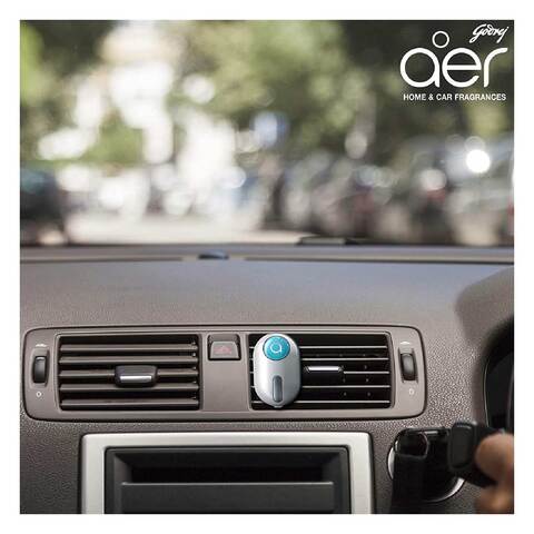 Godrej Aer Car Air Freshener Click Gel Cool Surf Blue 10g