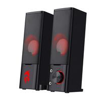Redragon GS550 ORPHEUS PC Gaming Speakers 20 Channel Stereo Desktop Computer Sound Bar with Compact Maneuverable Size Headphone Jack Quality Bass and Decent Red Backlit USB Powered w/ 35mm Cable