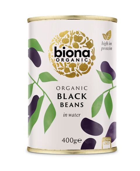 Biona Organic Black Beans in Water 400g