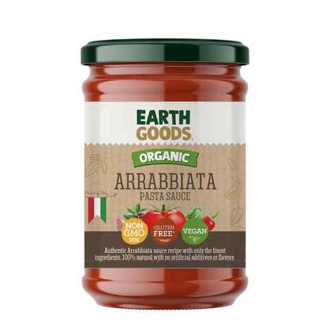 Earth Goods Organic Arrabiata Sauce Non GMO Gluten free Vegan 350 g