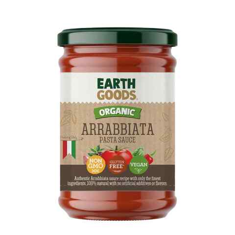 Earth Goods Organic Arrabiata Sauce Non GMO Gluten free Vegan 350 g ...