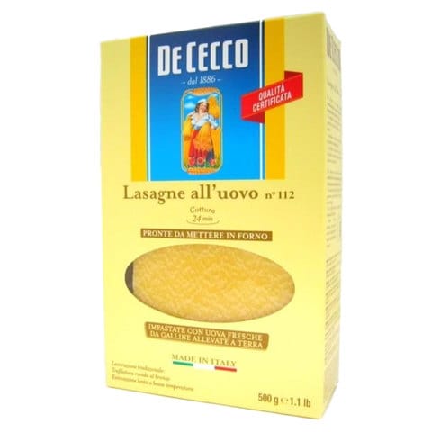 De Cecco No 112 Lasagne Egg Pasta 500g