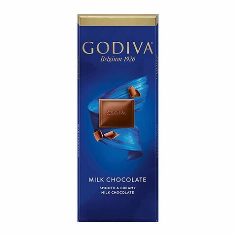 Godiva milk chocolate tablet 90 g