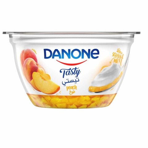 Buy Danone Tasty Peach Yoghurt - 110 gram in Egypt
