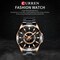 CURREN-CURREN 8359 Wristwatch Watch for Male Men Quartz Watches with Calendar Indicator Date Waterproof Luminous Hands Wearable Accessories with Stainless Steel Strap Band