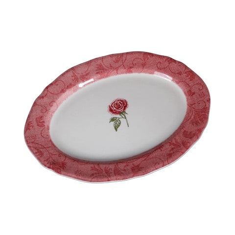 Claytan Flower Platter 35 Cm Pink