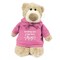 Caravaan - Mascot Bear w/ Sending You A Big Bear Hug Print on Pink Hoodie 28cm