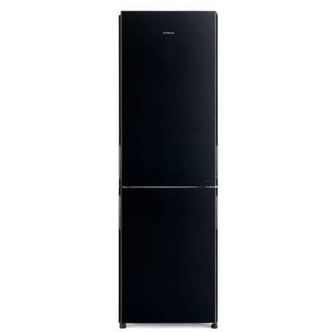 Hitachi Bottom Freezer Refrigerator Glass Black 320L Net Capacity RBG410PUK6GBK