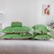 6-Piece Double Size Duvet Cover Set 1 Duvet Cover + 1 Flat Sheet + 4 Pillow Cases Microfibre BONHEUR