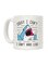 muGGyz Sun And Coffee Time Printed Ceramic Coffee Mug White/Black/Yellow 9.5x8centimeter