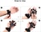 Finger Strengthener, Grip Strength Trainer, 6 Resistant Level Finger Exerciser, Hand Exercisers for Strength, Hand Grip Strengthener for Patients Strength Training (Black+Grey)