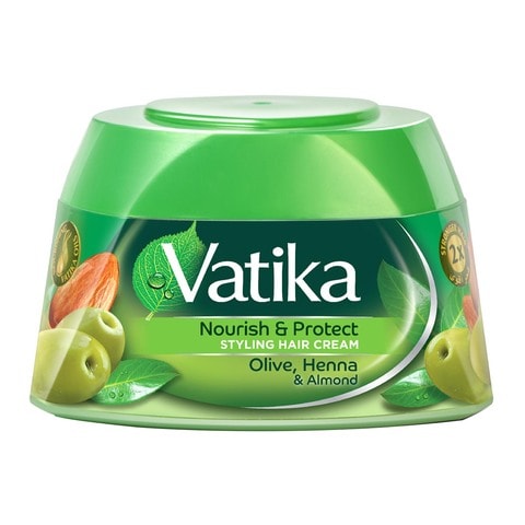 Dabur Vatika Naturals Nourish And Protect Hair Styling Cream Green 140ml