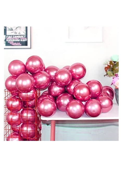 Ballons d'hélium en latex colorés Fissaly® 120 pièces avec