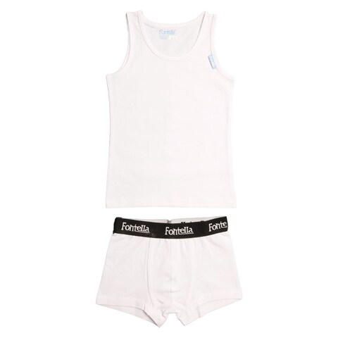 Fontella Cotton Underwear Set for Boy 800112 White 12 Years