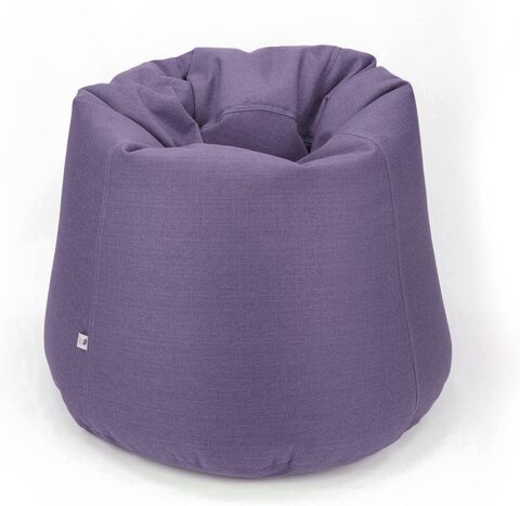 Luxe Decora Fabric Bean Bag With Filling (XL, Violet)