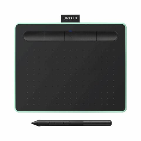 Wacom Intuos Wireless Graphics Drawing Tablet With Stylus Pistachio