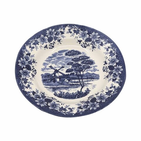 Claytan Windmill Soup Plate Multicolour 24cm