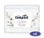 Buy COMPACT COTTON BUDS 200CT  6PCS in Kuwait