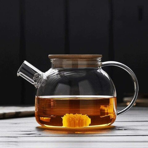 Buy FUFU Glass Teapot with Removable Infuser,Stovetop Safe Teapot for ...