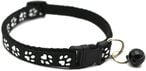 Buy Generic Adjustable Cat Collar Cute Pet Collar With Removable Bell For Cats Small Dogs Black in UAE