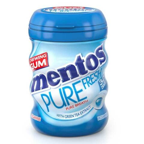 Mentos Pure Fresh Sugar Free Chewing Gum Freshmint Flavour 56g
