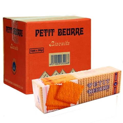 Kuwait Flour Petit Buerre Biscuit 200g Pack of 12