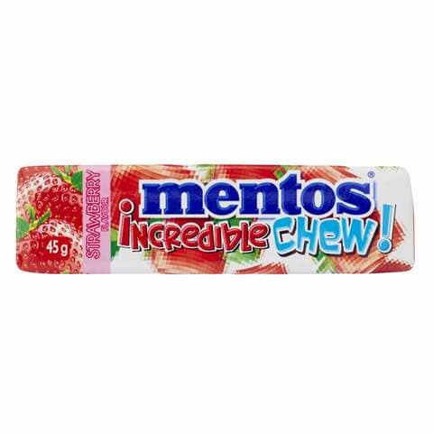 Mentos Incredible Strawberry Flavour Chew! 45g