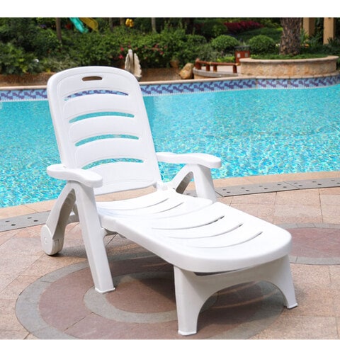 Cheap plastic pool online lounge chairs